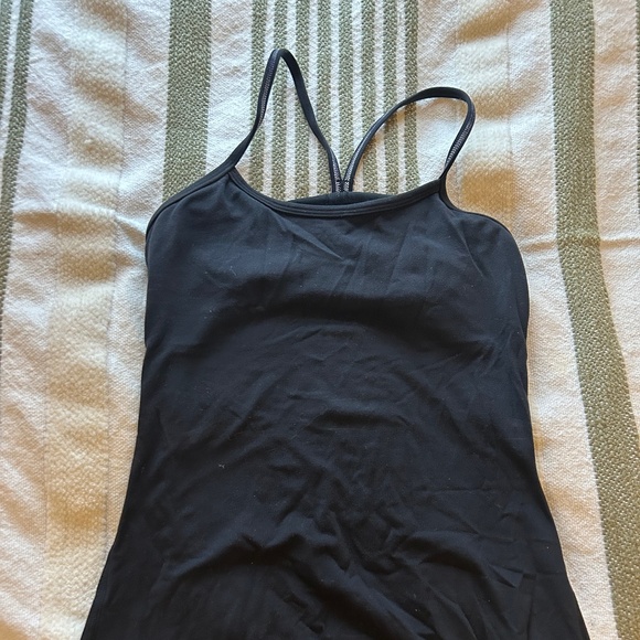 Lululemon Black Long Top Racerback - Picture 1 of 3